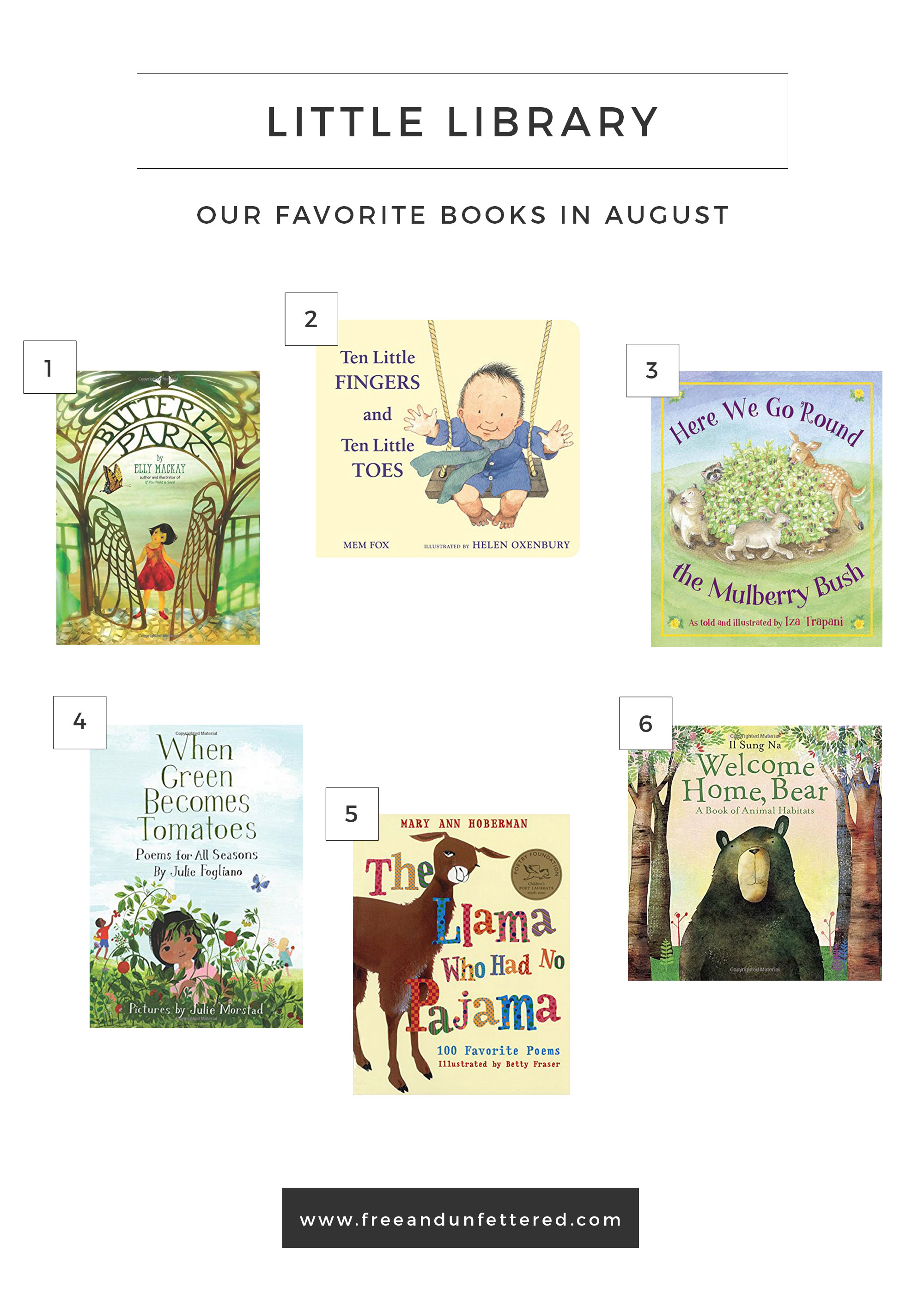 A few of our favorite books at 30 months old.