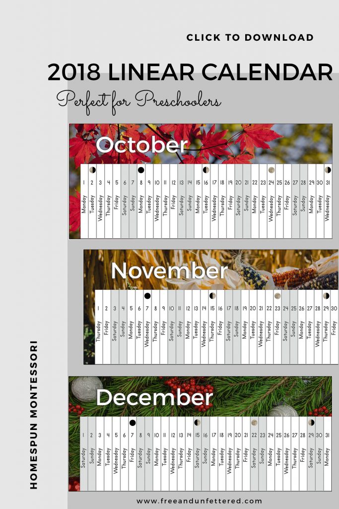 download free 2018 linear calendar here