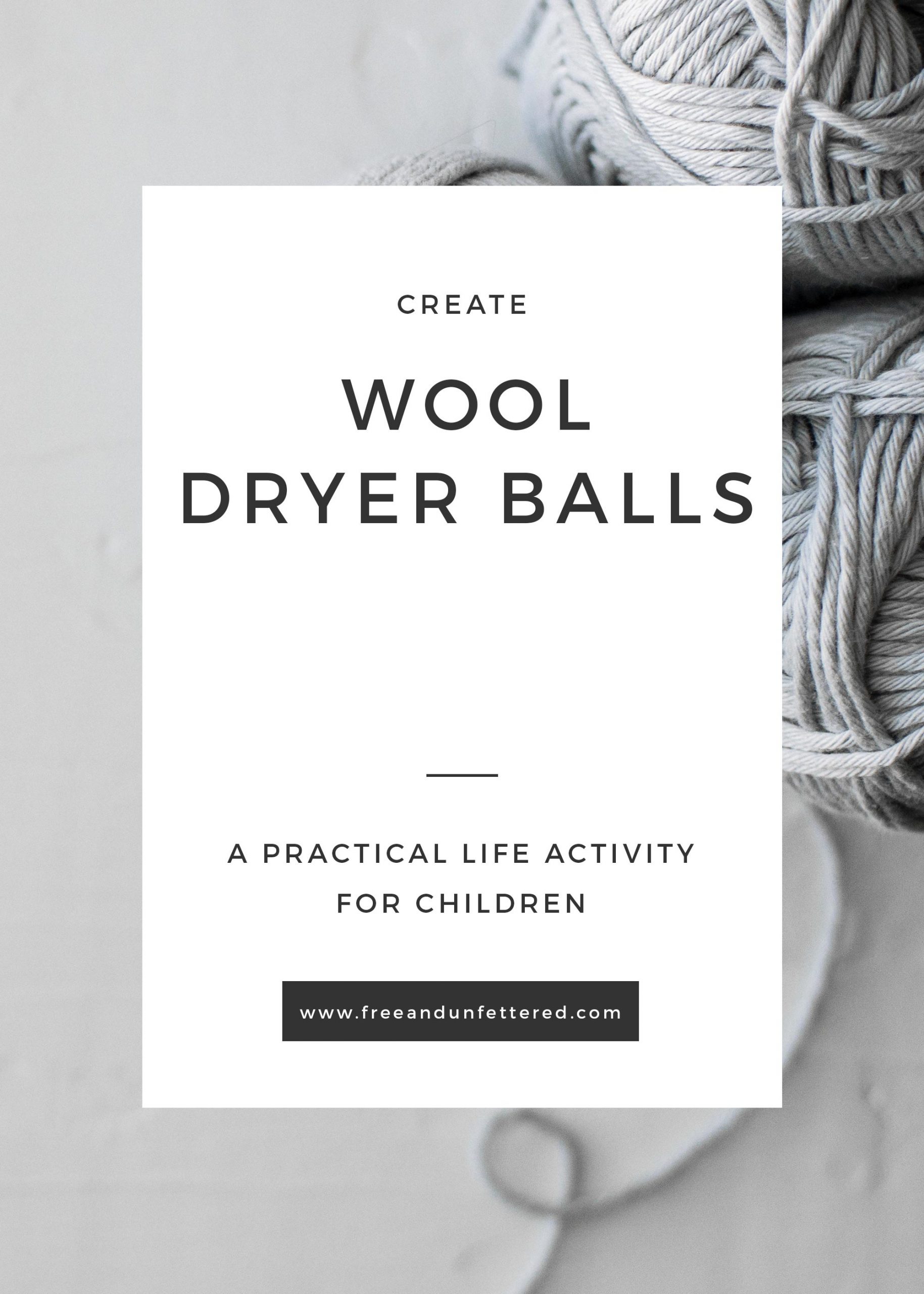 Homespun Montessori: Wool Dryer Balls