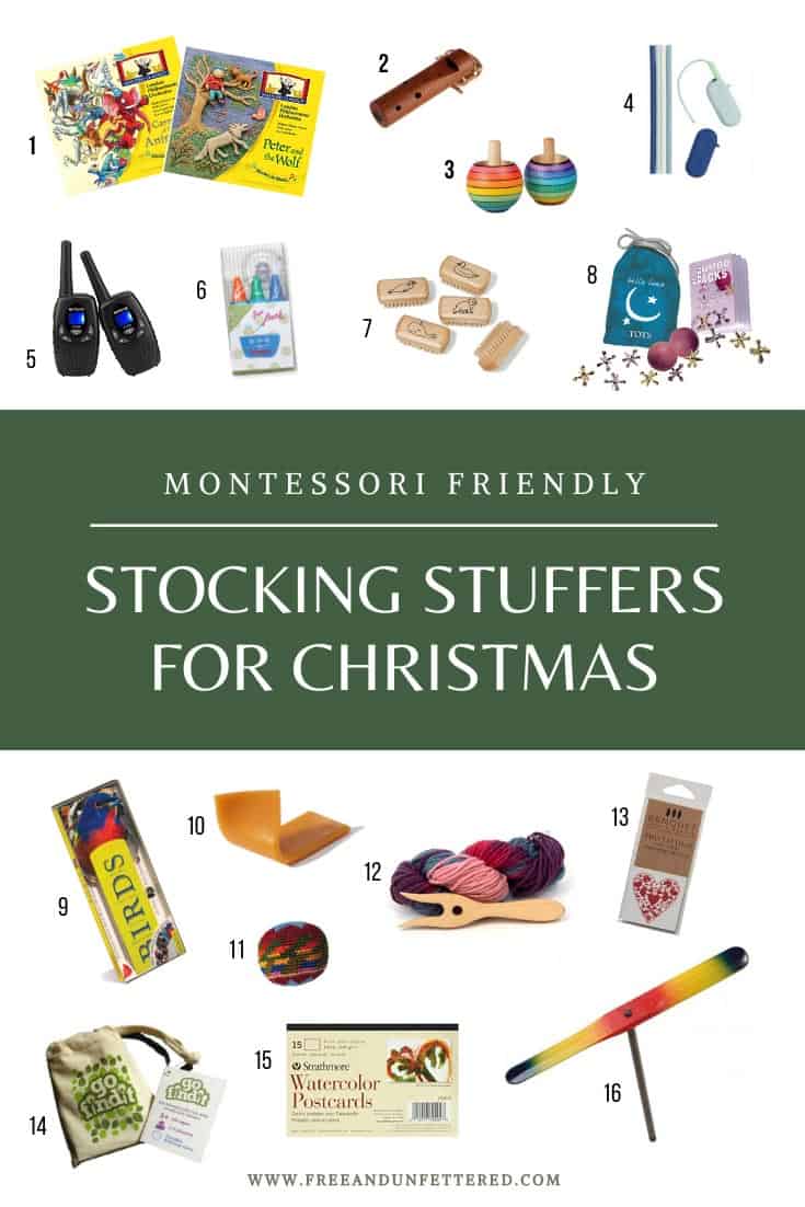 Check out some of our favorite Montessori-friendly gift ideas for children ages 3-6 at www.freeandunfettered.com. Click through to read about some of our favorite board games, books, open-ended toys, and educational materials that your child will love!