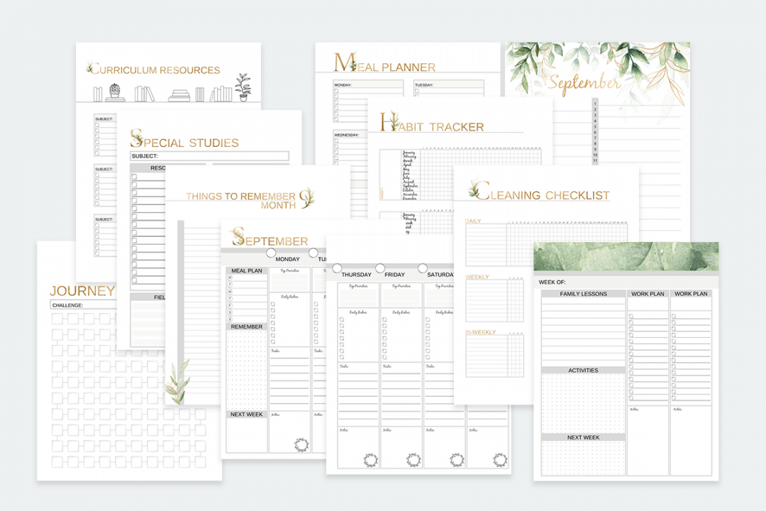 Printable Homeschool Bullet Journal - Free and Unfettered