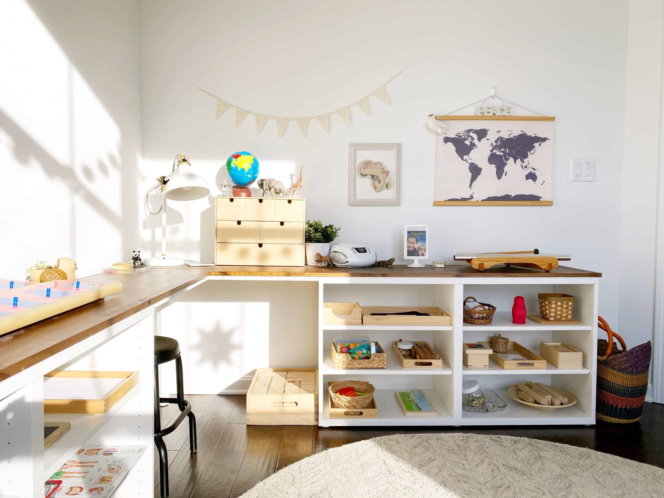 Montessori Inspired Toy Storage and Organization