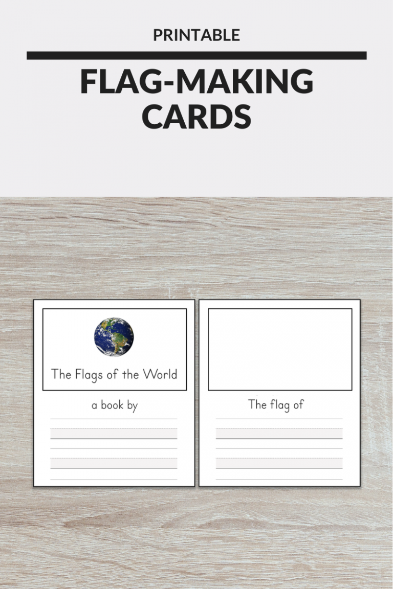 Montessori Flag-Making Cards