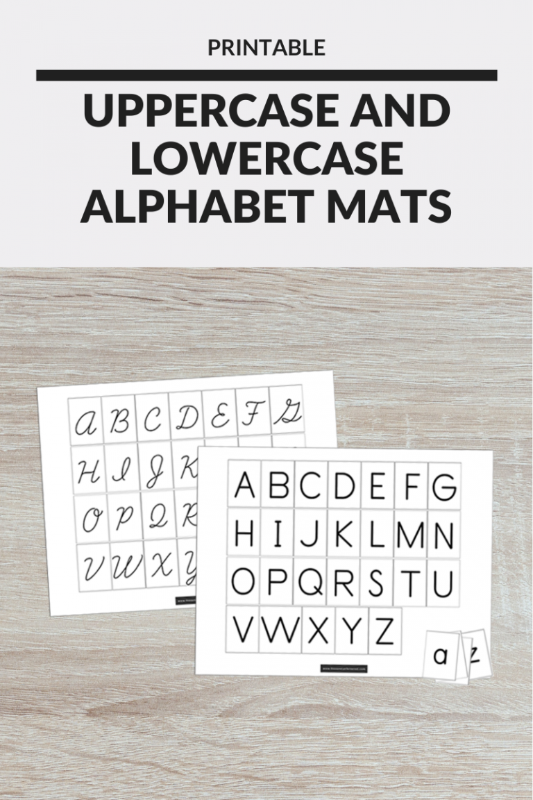 uppercase and lowercase alphabet mats