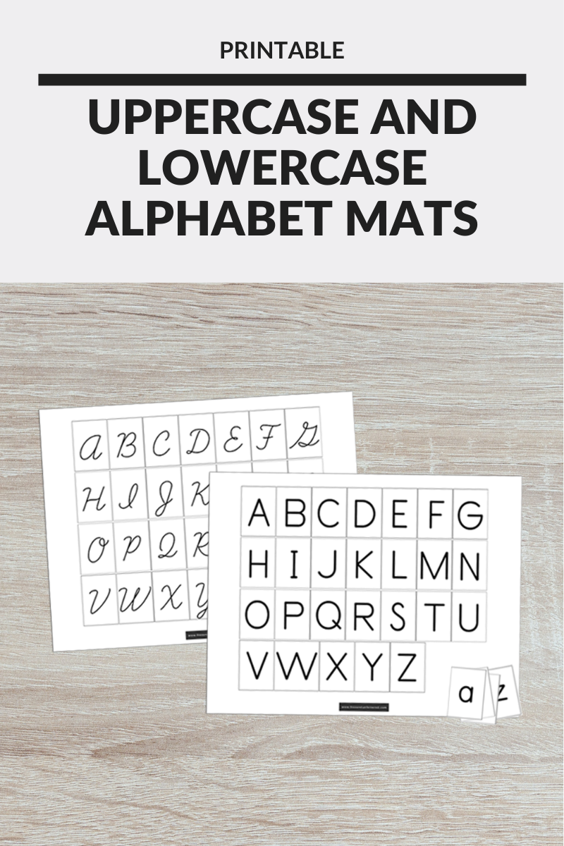 uppercase and lowercase alphabet mats - Free and Unfettered